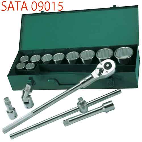 Bộ đầu tuýp 15 chi tiết 3/4