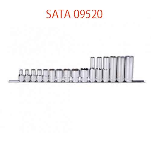 Bộ đầu tuýp 16 chi tiết 1/2