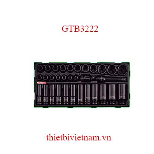 BỘ ĐẦU TUÝP LỤC GIÁC 32 CHI TIẾT TOPTUL GTB3222