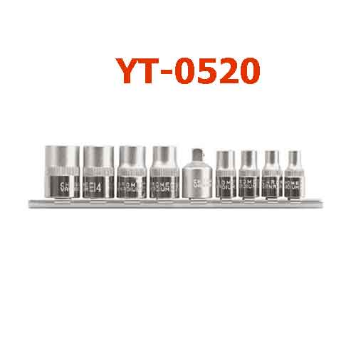 Bộ đầu tuýp sao tổng hợp Yato 9  cái C.V. E5-E16 YT-0520