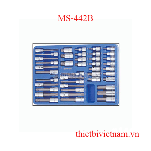 Bộ Đầu Vặn Lục Giác, Hoa Thị Và Hoa Khế 42 Chi Tiết Genius MS-442B