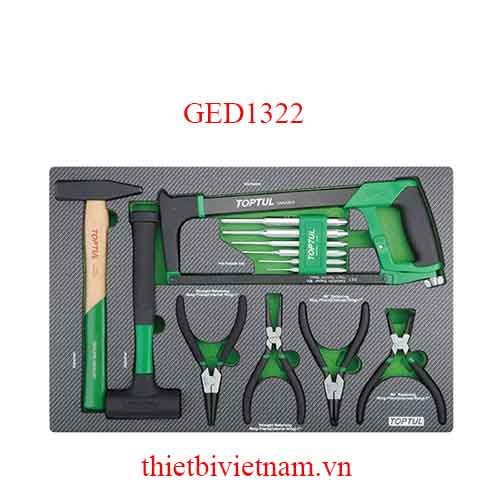BỘ ĐỒ NGHỀ CHO TỦ DỤNG CỤ 13 CHI TIẾT TOPTUL GED1322