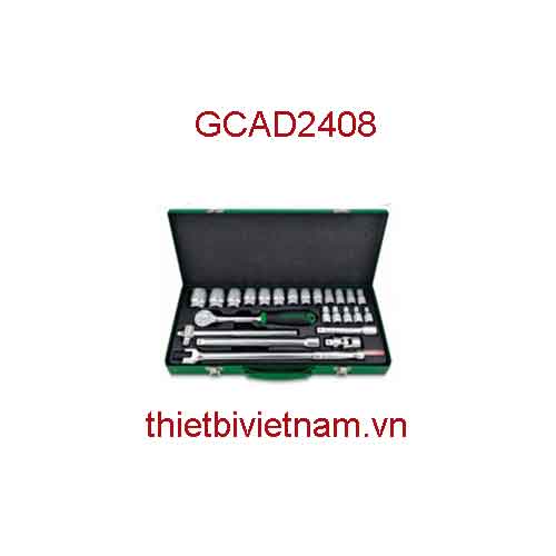 BỘ ĐỒ NGHỀ XÁCH TAY 24 CHI TIẾT HÃNG TOPTUL GCAD2408