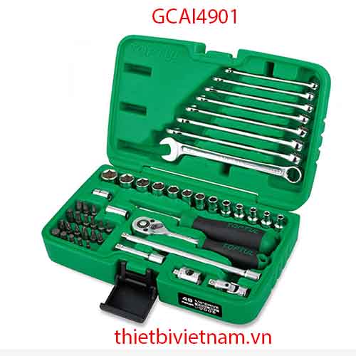 BỘ ĐỒ NGHỀ XÁCH TAY 6PT 49 CHI TIẾT 1/4 INCH GCAI4901