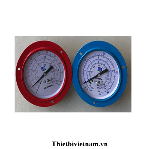 Bộ Đồng Hồ Áp Suất Cao - Thấp Cho Máy Sạc Gas HR-371 ( Đã Qua Sử Dụng )