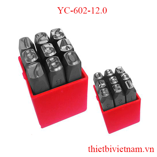 Bộ đóng số 12 mm TOP YC-602-12.0