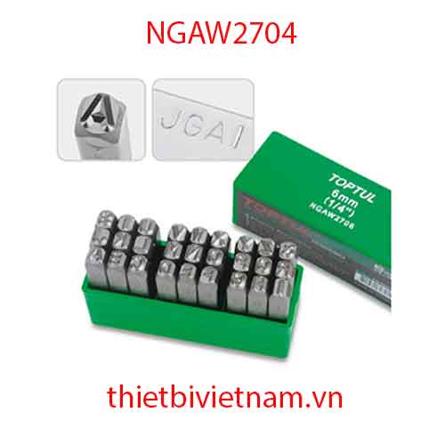 BỘ ĐỤC CHỮ 27 CHI TIẾT HÃNG TOPTUL NGAW2704