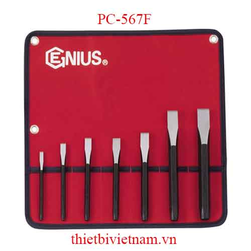 BỘ ĐỤC PHẲNG 7 CHIẾC HÃNG GENIUS MODEL PC-567F