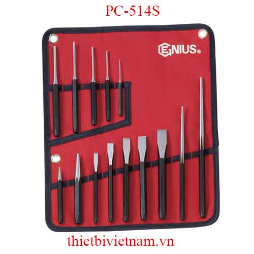 BỘ ĐỤC VÀ ĐỘT 14 CHIẾC HỆ INCH HÃNG GENIUS MODEL PC-514S