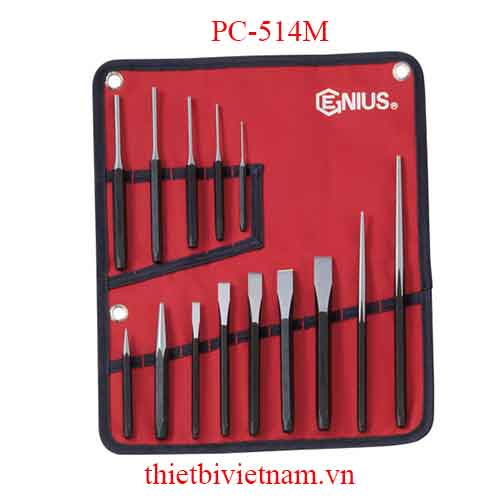 BỘ ĐỤC VÀ ĐỘT 14 CHIẾC HỆ MÉT HÃNG GENIUS MODEL PC-514M