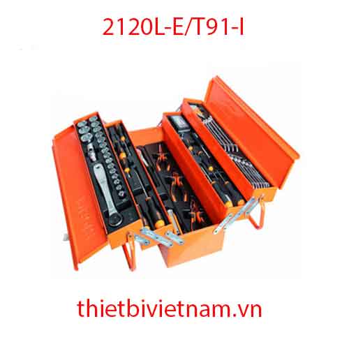 BỘ DỤNG CỤ 1/2 inch CÓ THÙNG, 91 CHI TIẾT BETA 2120L-E/T91-I