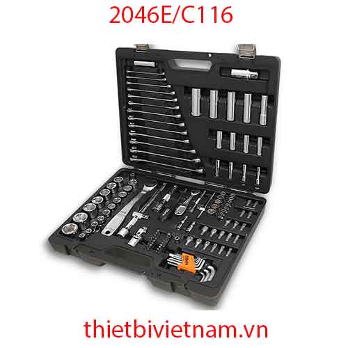 BỘ DỤNG CỤ 1/4 INCH VÀ 1/2 INCH CÓ HỘP, 116 CHI TIẾT BETA 2046E/C116