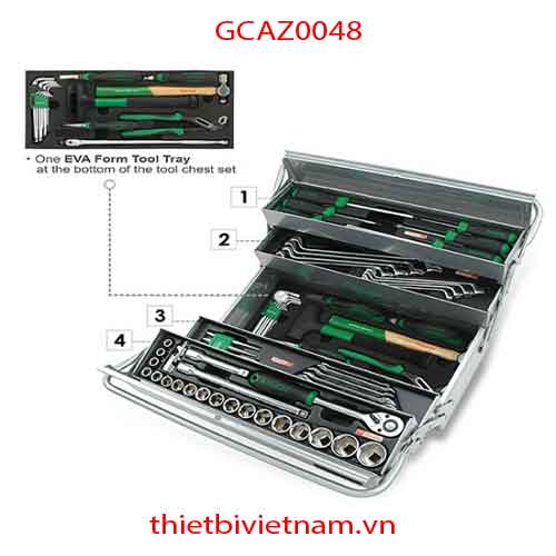 BỘ DỤNG CỤ ĐỒ NGHỀ 4 NGĂN 65PCS TOPTUL GCAZ0048