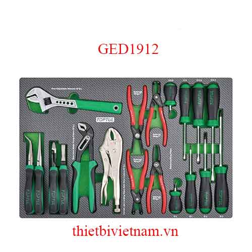 BỘ DỤNG CỤ KÌM TUA VÍT BAKE 19 CHI TIẾT TOPTUL GED1912