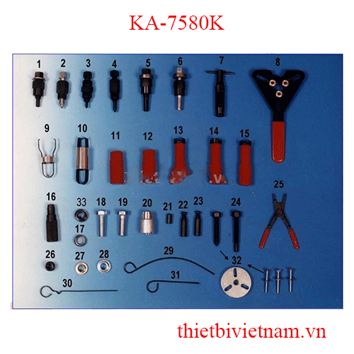 Bộ Dụng Cụ S/C Điều Hòa Kingtool KA-7580K