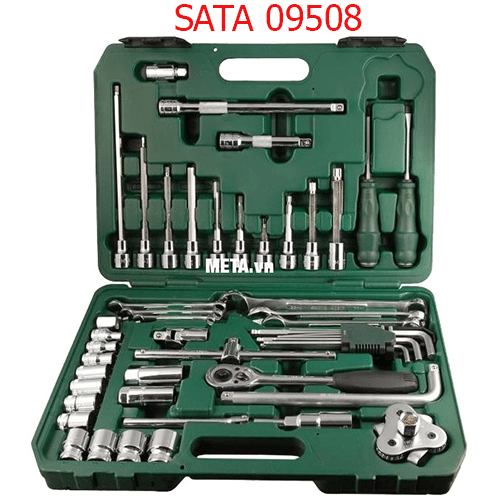 Bộ dụng cụ sửa chữa ô tô 50 chi tiết SATA 09508
