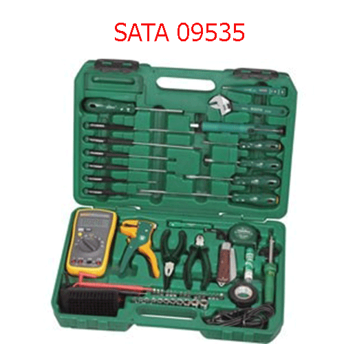 Bộ dụng cụ sửa điện 53 chi tiết SATA 09535