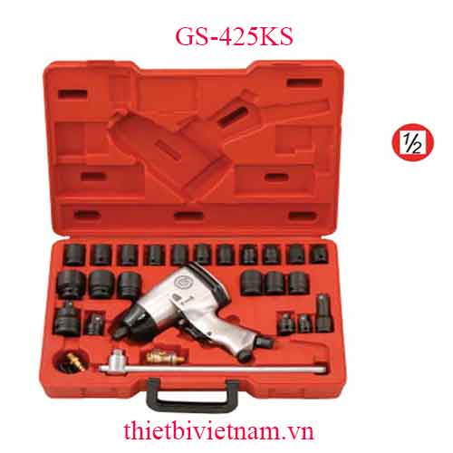BỘ DỤNG CỤ SÚNG VÀ KHẨU 1/2 INCH 27 CHIẾC HỆ INCH GENIUS MODEL GS-425KS
