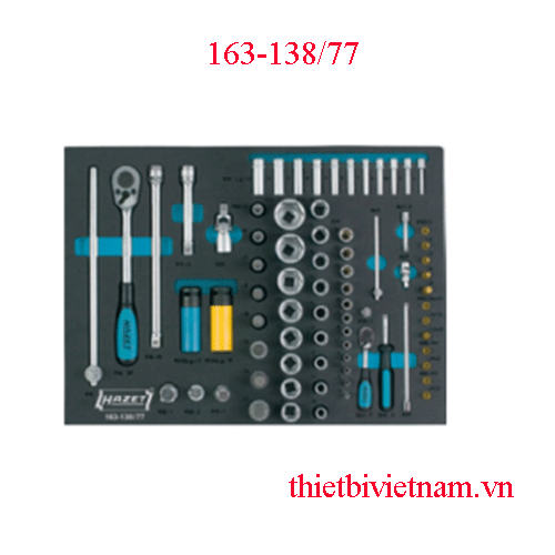Bộ dụng cụ tổng hợp 77 chi tiết Hazet 163-138/77