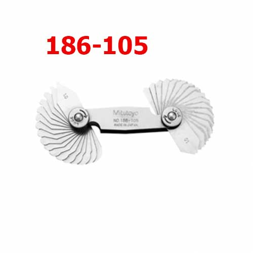 Bộ dưỡng đo bán kính 1-7mm (34 lá) 186-105
