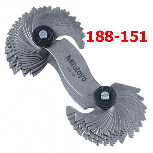 Bộ dưỡng đo ren 2 hệ 0.4-7mm/4-42TPI (51 lá) 188-151