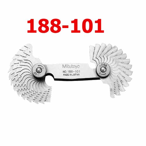 Bộ dưỡng đo ren 4-42TPI (30 lá) (Whitworth) 188-101