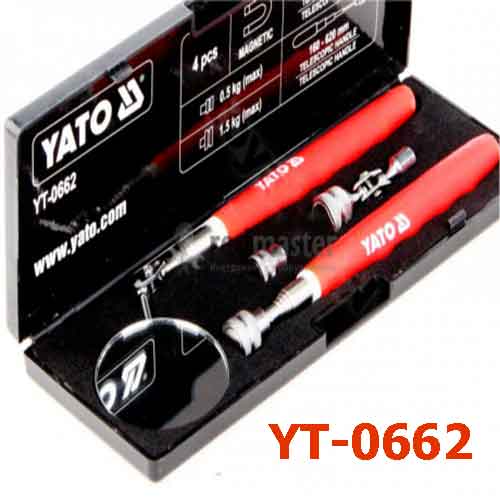 Bộ gậy nhặt ốc rơi và gương soi gầm 4 chi tiết YATO YT-0662