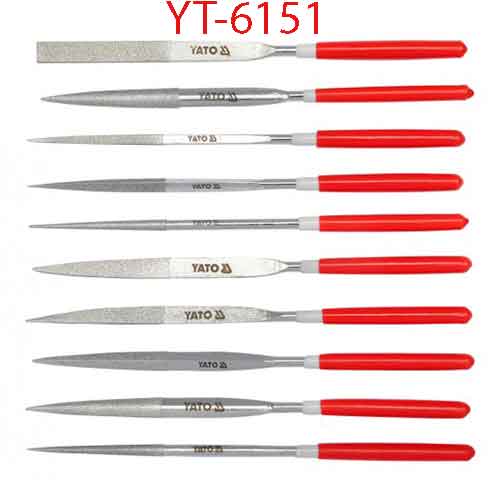 Bộ giũa kim 10 chi tiết 4X160X50mm YATO YT-6151