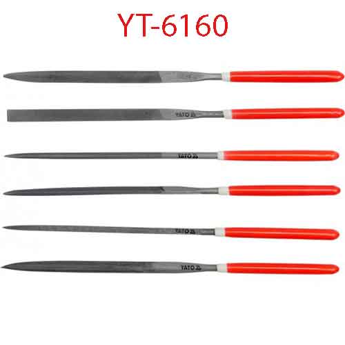 Bộ giũa kim 6 chi tiết 3X140X65mm YATO YT-6160