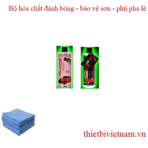 Bộ hóa chất đánh bóng - bảo vệ sơn - phủ pha lê Glare 
