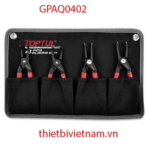 Bộ kềm mở phe  4 món hãng Toptul GPAQ0402