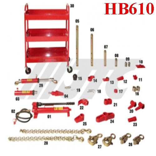 Bộ kéo nắn xe tai nạn 10 tấn HB610