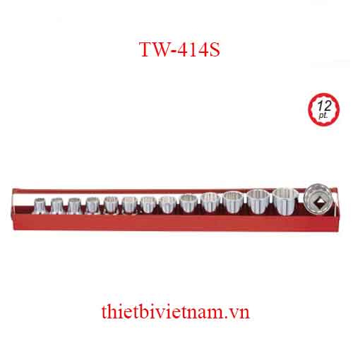 BỘ KHẨU 1/2 INCH 14 CHIẾC HỆ INCH (12 CẠNH) HÃNG GENIUS MODEL TW-414S