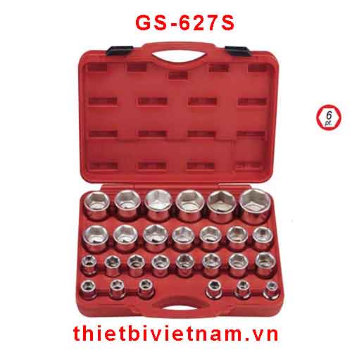 BỘ KHẨU 3/4 INCH 27 CHIẾC HỆ INCH HÃNG GENIUS MODEL GS-627S