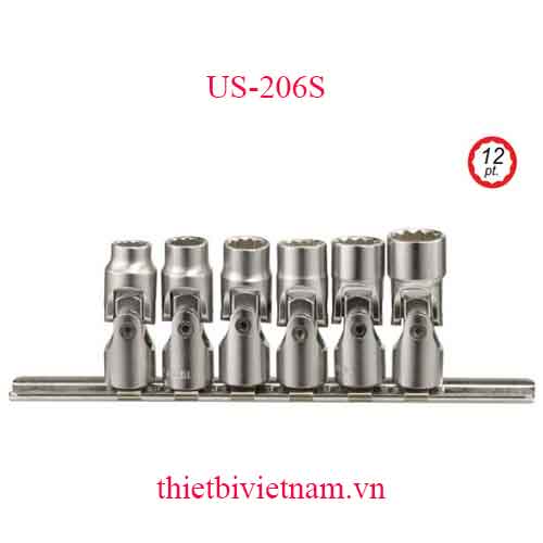 BỘ KHẨU ĐẦU LĂC LÉO 1/4 INCH 6 CHIẾC HỆ INCH GENIUS MODEL US-206S