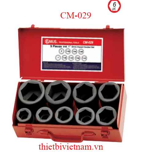 BỘ KHẨU DÙNG CHO SÚNG 1 INCH 9 CHIẾC HỆ INCH CM-029