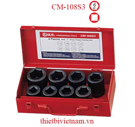 BỘ KHẨU DÙNG CHO SÚNG 1 INCH GỒM 8 CHIẾC HỆ INCH GENIUS MODEL CM-108S3