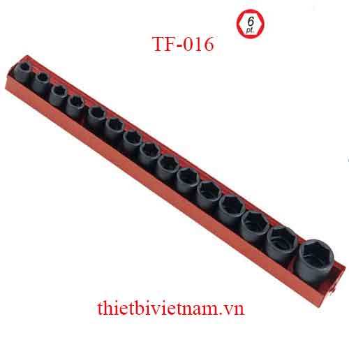 BỘ KHẨU DÙNG CHO SÚNG 1/2 INCH 15 CHIẾC HỆ MÉT GENIUS MODEL TF-016