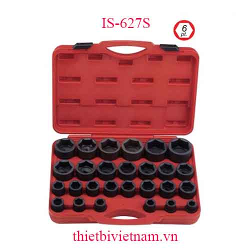 BỘ KHẨU DÙNG CHO SÚNG 3/4 INCH 27 CHIẾC HỆ INCH GENIUS MODEL IS-627S