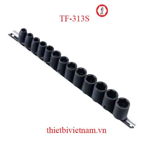BỘ KHẨU DÙNG CHO SÚNG 3/8 INCH 13 CHIẾC HỆ INCH TF-313S