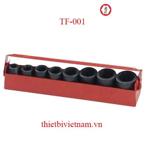 BỘ KHẨU DÙNG CHO SÚNG 3/8 INCH 8 CHIẾC HỆ INCH TF-001