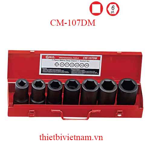 BỘ KHẨU LOẠI DÀI DÙNG CHO SÚNG 1 INCH 7 CHIẾC HỆ MÉT CM-107DM