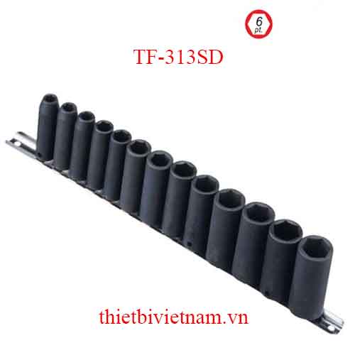 BỘ KHẨU LOẠI DÀI DÙNG CHO SÚNG 3/8 INCH 13 CHIẾC HỆ INCH TF-313SD