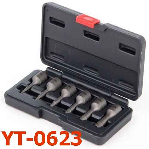 Bộ khẩu nhổ ốc bulông hỏng đảo chiều  6 chi tiết YATO YT-0623