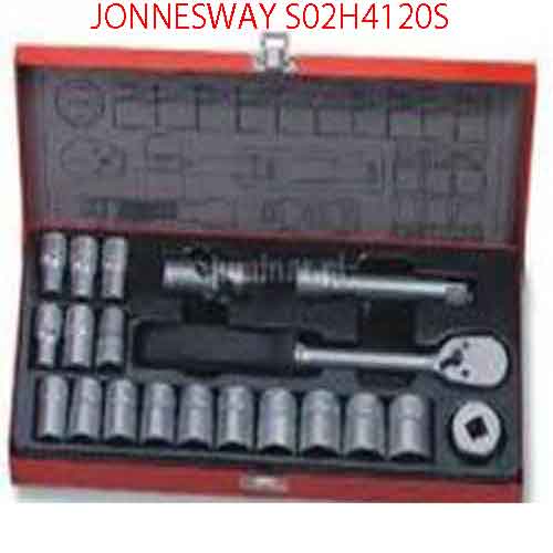 Bộ khẩu tay vặn 20 chi tiết đầu ½” JONNESWAY S02H4120S