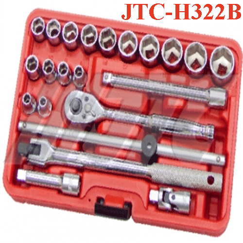 Bộ khẩu tay vặn 22 chi tiết 3/8” JTC-H322B