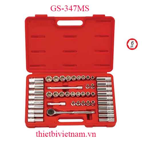 BỘ KHẨU TAY VẶN LOẠI NGẮN LOẠI DÀI 3/8 INCH 47 CHIẾC HỆ MÉT VÀ INCH GS-347MS