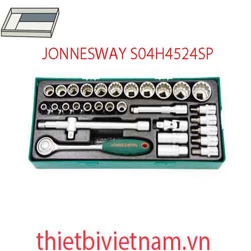 Bộ khẩu và tay vặn 1/2 inch 24 chi tiết JONNESWAY S04H4524SP