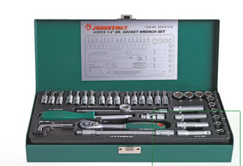 Bộ khẩu và tay vặn 41 chi tiết jonnesway S04H2141S