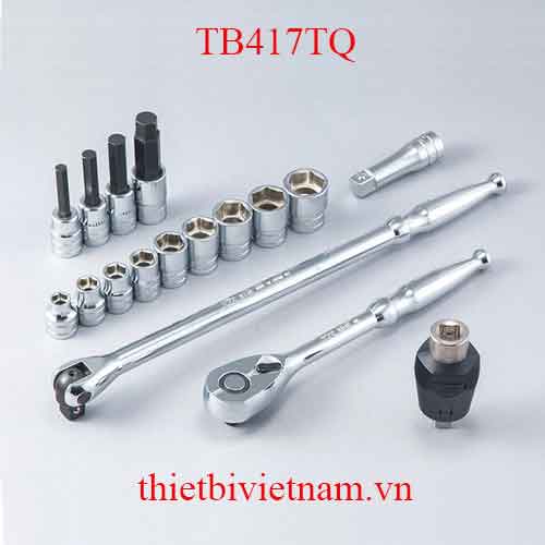 Bộ khẩu vặn ốc đo lực KTC TB417TQ